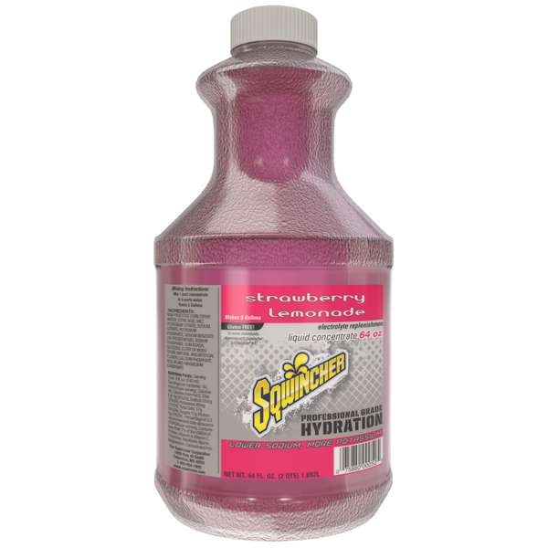 Sqwincher Strawberry Lemonade Liquid Concentrage 5 gal. Yield, PK6 X407-M7600